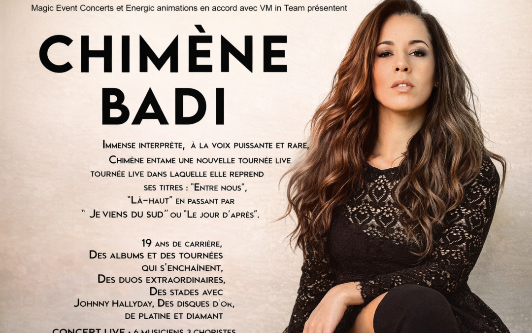 Chimène Badi – 30 Octobre 2026